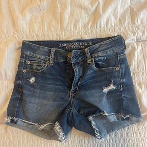 American Eagle high waisted jean shorts